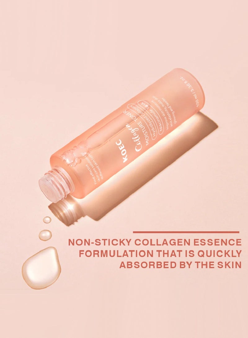 KOEC Triple Collagen Toner - Hydrolyzed, Atelo, And Soluble Collagen for Deep Hydration & Plump Skin - Fast-Absorbing Formula for All-Day Suppleness - Image 5