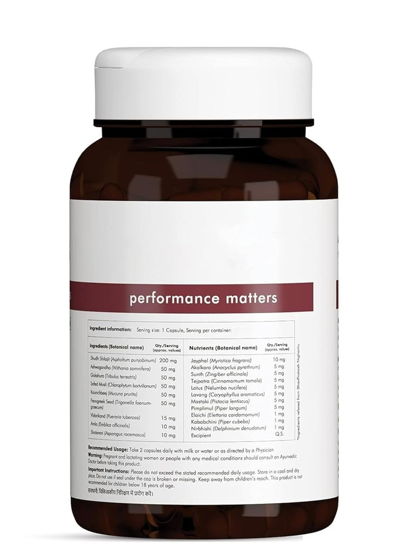Man Matters - Man Matters Shilajit Ashwagandha, Gokshura, Safed Musli Capsules For Men | 60 Capsules | 20 Ayush-Approved Ayurvedic Herbs | Helps Maintain Overall Health - Image 1