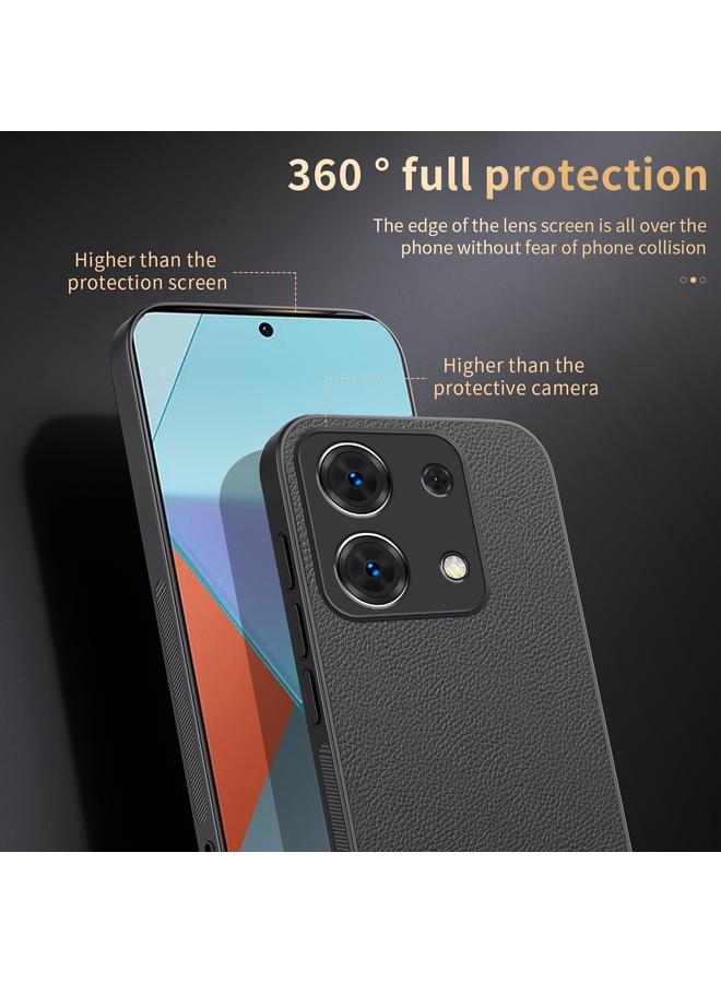 اس-توب جراب هاتف Redmi Note 13 Pro 5G من HUIYI مصنوع من الجلد المغناطيسي - Image 3