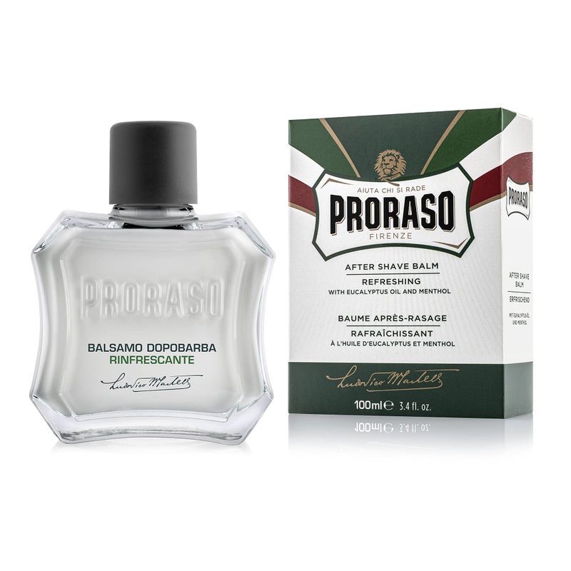 Proraso After Shave Balm for Men, Refreshing and Toning Moisturizer with Menthol and Eucalyptus Oil, 3.4 Fl Oz - Image 1
