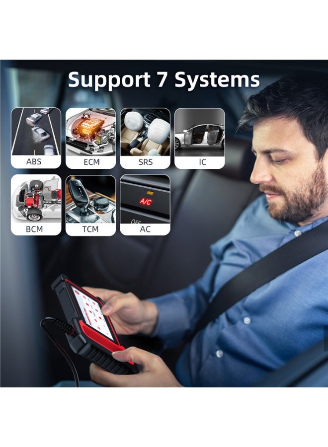 THINKCAR جهاز فحص THINKCAR OBD2، ThinkScan Plus S7 ABS، SRS، ECM، TCM، BCM، AC، أداة فحص أنظمة IC، 5 خيارات خدمات خاصة لجهاز فحص السيارات، يغطي أكثر من 10,000 سيارة، قارئ أكواد، AutoAuth لـ FCA SGW - Image 5