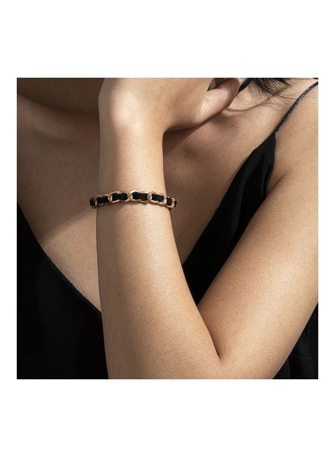 NIBEMINENT Velvet Cloth Link Chain Bracelet  - Image 2