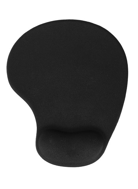 Ergonomic Gel Mousepad with Built-In Wrist Rest – Black
