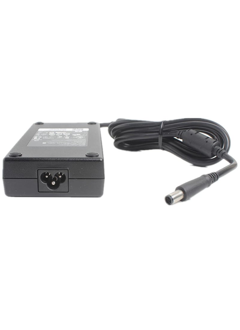 Generic - 180W Laptop Charger for Dell Alienware: Power Supply Cord 15 R1 R2 Precision 17 7000 7510 7710 OptiPlex 3011 AIO M4600 M4700 M4800 74X5J JVF3V DA180PM111 USB Black - Image 1