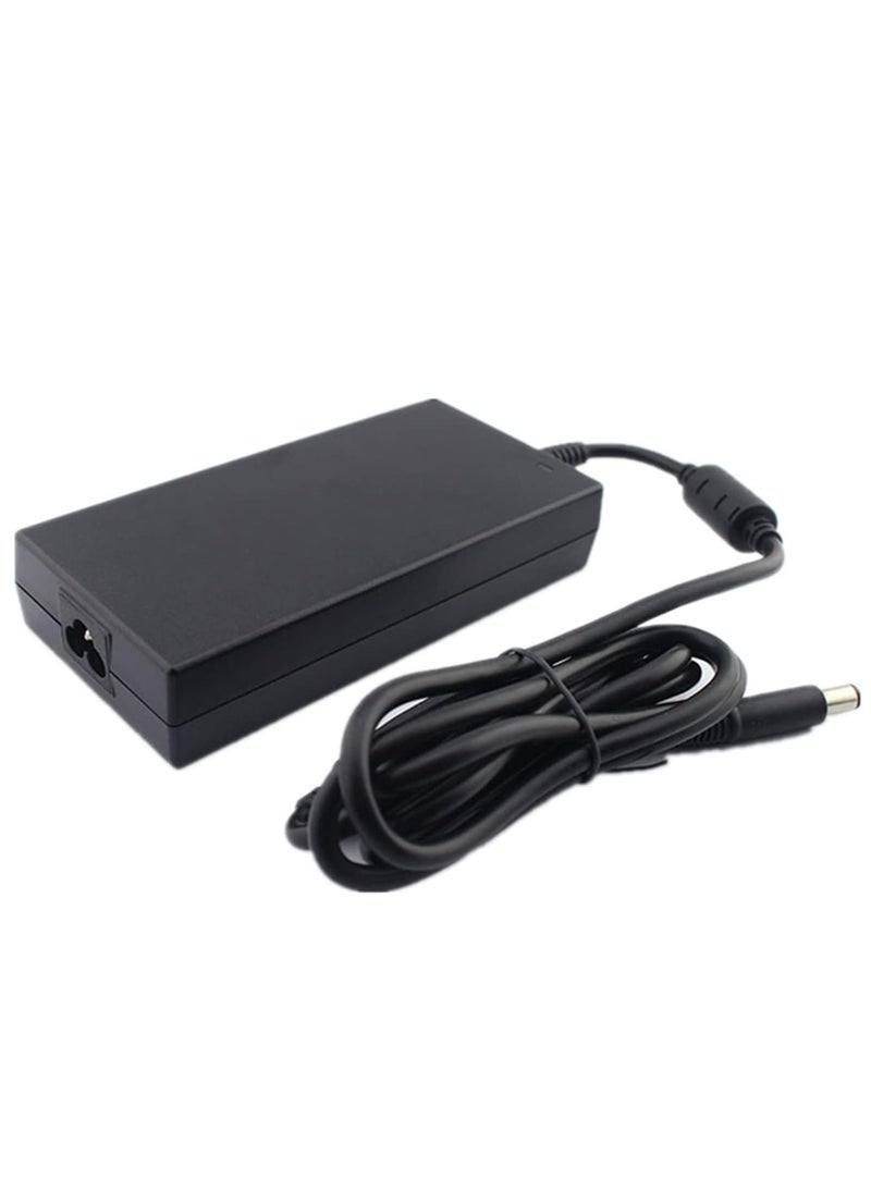 Generic - 180W Laptop Charger for Dell Alienware: Power Supply Cord 15 R1 R2 Precision 17 7000 7510 7710 OptiPlex 3011 AIO M4600 M4700 M4800 74X5J JVF3V DA180PM111 USB Black - Image 1