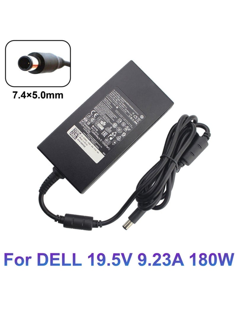 Generic - 180W Laptop Charger for Dell Alienware: Power Supply Cord 15 R1 R2 Precision 17 7000 7510 7710 OptiPlex 3011 AIO M4600 M4700 M4800 74X5J JVF3V DA180PM111 USB Black - Image 1