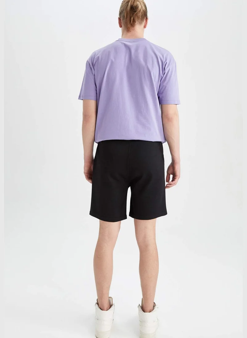 DeFacto Regular Fit Tie Waist Printed Mini Short