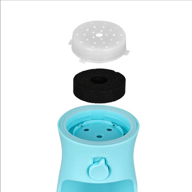Blikiz® 2-in-1 Dog Water Bottle with Food Container | Leak-Proof Portable Pet Water Dispenser for Dogs & Puppies | Travel, Walking, Hiking & Camping Outdoor Pet Supply Bottle (Pink, 580ml Capacity) - Image 3