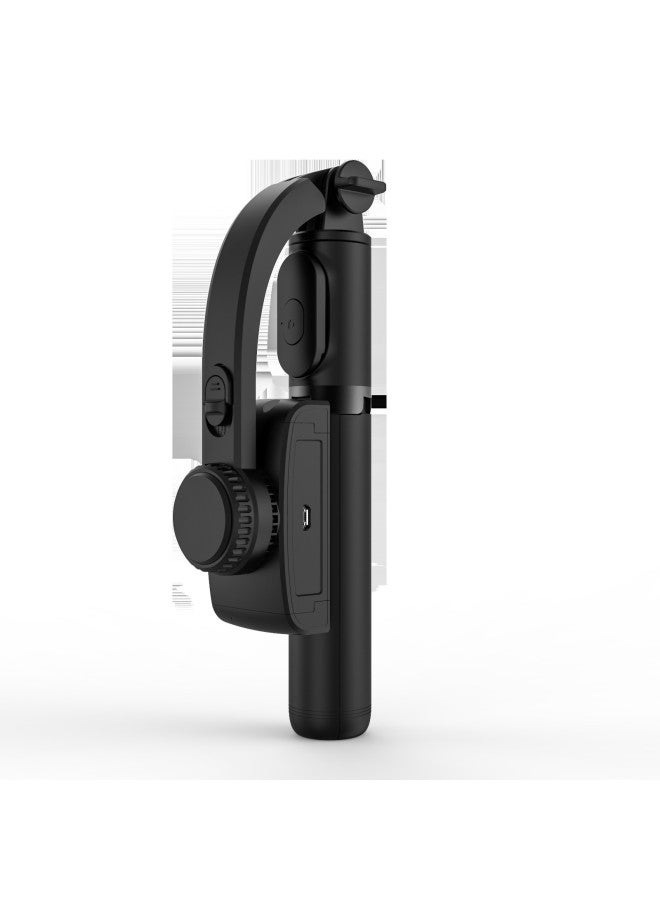 Mobile Phone Stabilizer Anti-shake Single-axis Selfie Stick Bluetooth Live Photography Fill Light Beauty Tripod Bracket-Color:Q08 Anti-shake PTZ Selfie Stick-Black  - Image 1