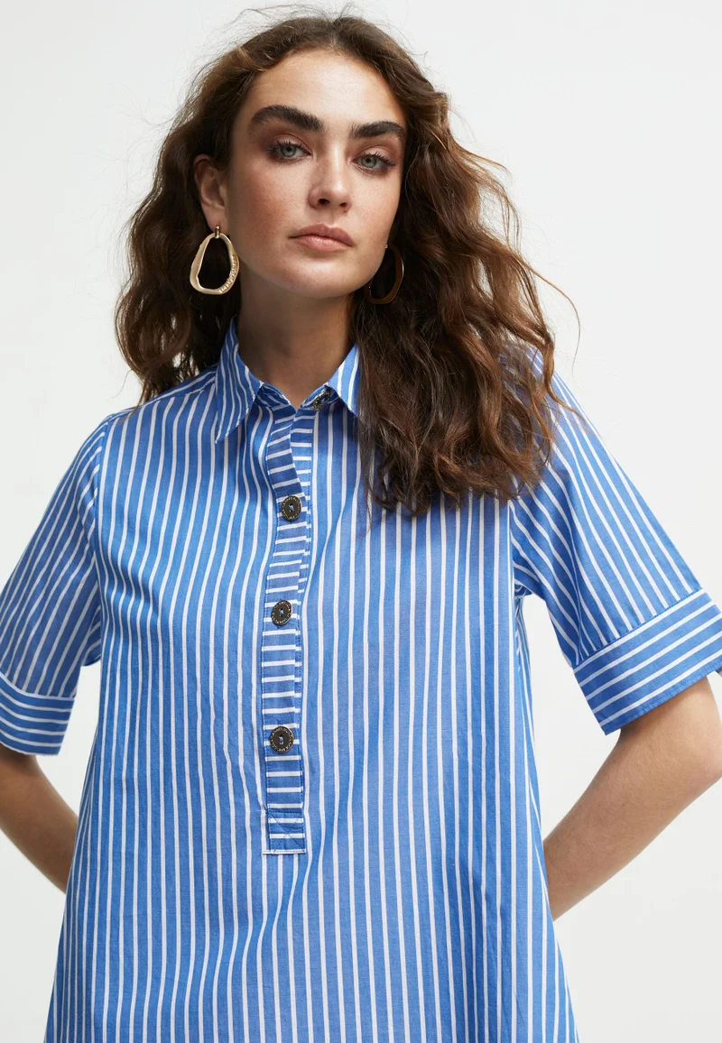 Lola Casademunt Contrast pipping short dress