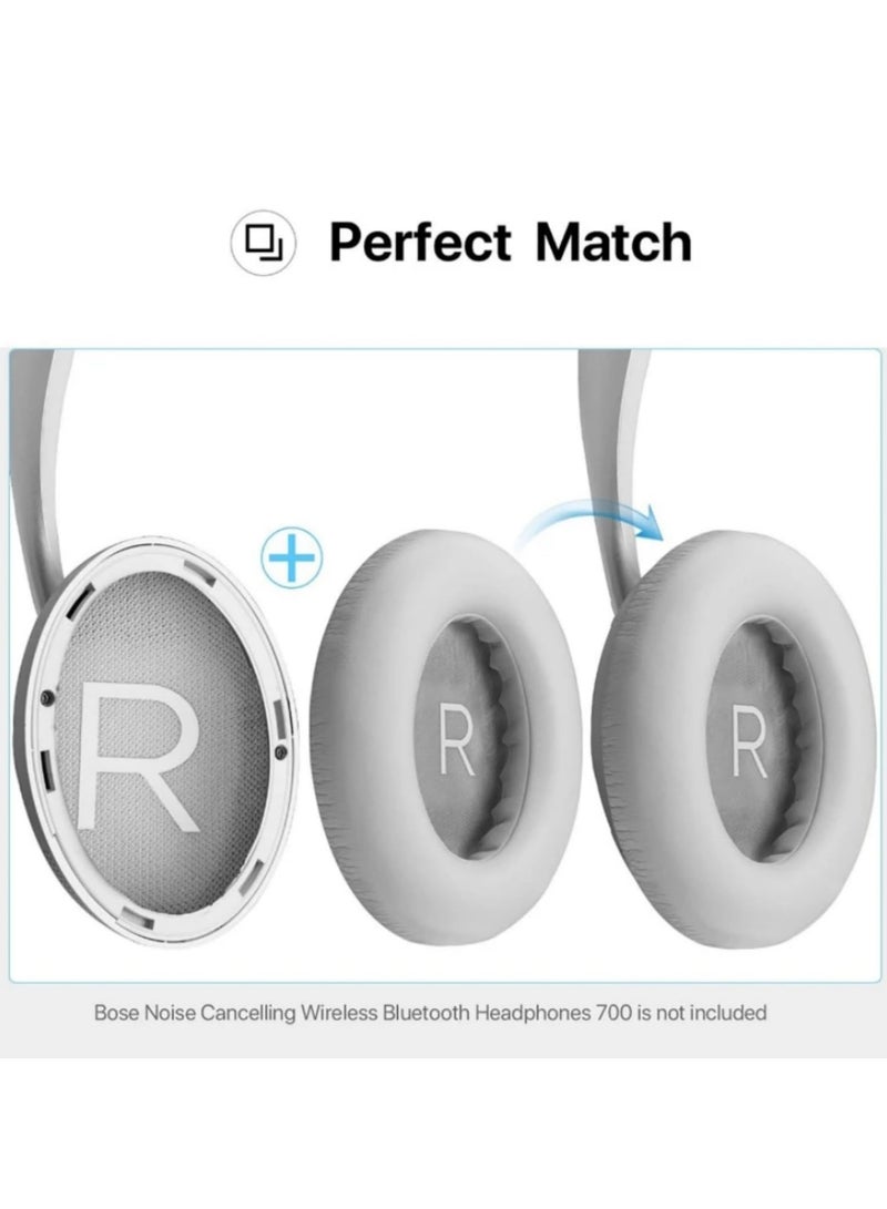 1 Pair Replacement Ear Pads for Bose 700 NC700 Headphones Premium Memory Foam Ear Cushions Soft Earpads Noise Isolating Headset Accessories with Free Leather Carrying Case - Image 3