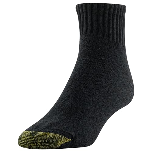 GOLDTOE Men's Ultra Tec Performance Ankle Socks, 3-Pairs, Black, Large - Image 2