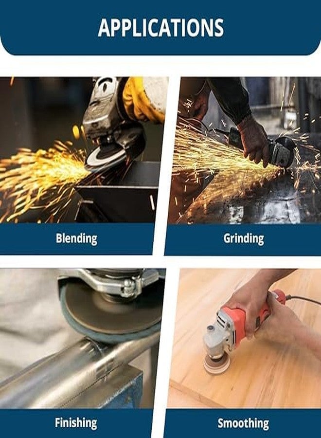 كاشطة القياس أقراص Benchmark Abrasives عالية الكثافة من الزركونيا العملاقة عالية الجودة مقاس 4.5 بوصة × 7/8 بوصة، من النوع 29، مقاس 4 1/2 بوصة لصنفرة الزوايا، وأقراص الصنفرة، والتشطيب - عجلات الصنفرة مقاس 4 1/2 بوصة - (عبوة من 10 قطع) عبوة من حبيبات مختلطة - Image 3