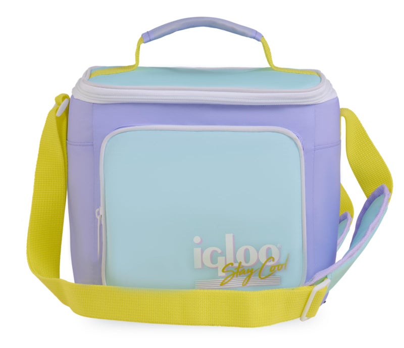 Igloo Lilac Breeze RETRO SQUARE LUNCH BAG