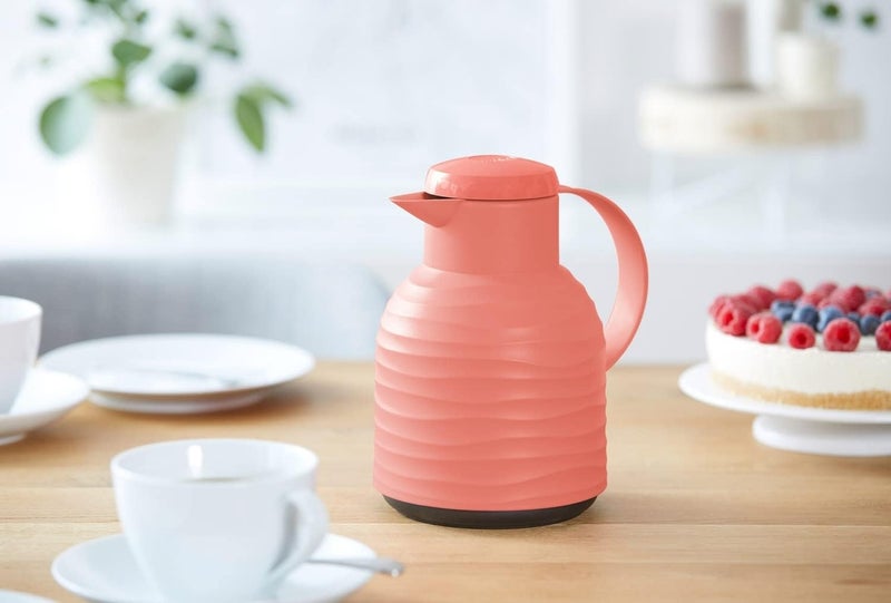 EMSA 1L Samba Wave Flask â€“ Coral Red - Image 2
