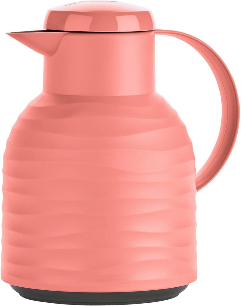 EMSA 1L Samba Wave Flask â€“ Coral Red - Image 1
