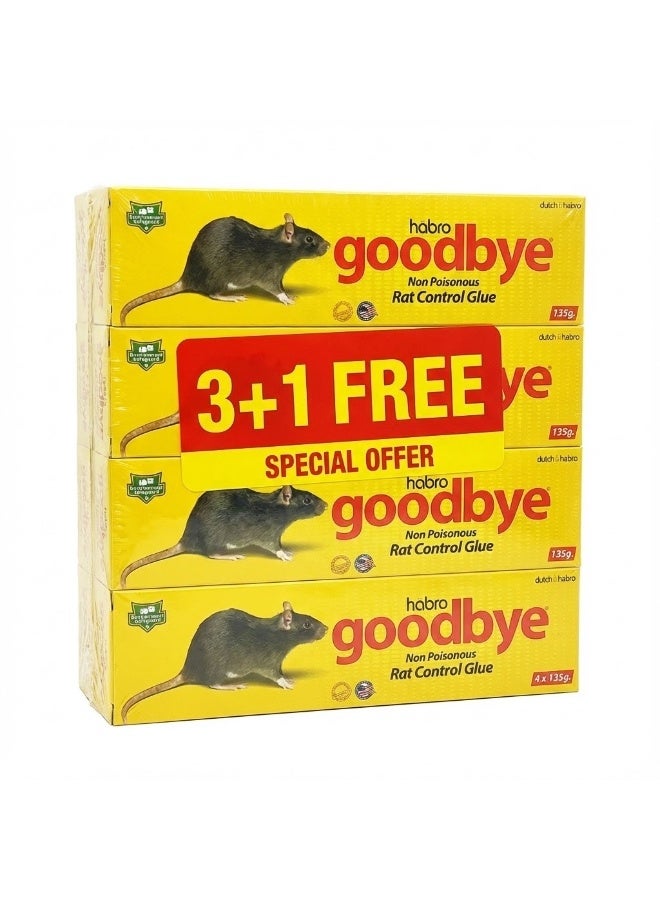 Goodbye Rat Control Glue 3 + 1 FREE