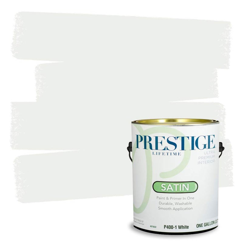 PRESTIGE Paints Interior Paint and Primer in One, 1 Gallon, Satin, White - Image 3