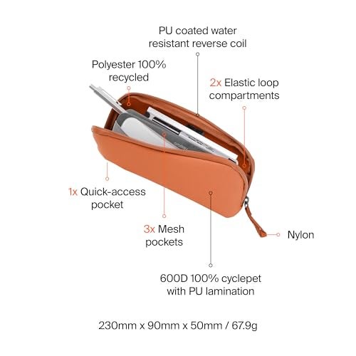 Orbitkey Pencil Case - Terracotta - Image 5