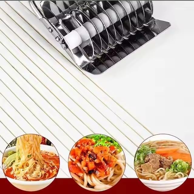 PUTHAK 16x7x3.1cm High Grade Stainless Steel Noodle Lattice Roller Docker Dough Cutter Pasta Spaghetti Maker for Kitchen Cooking Tools - Image 4