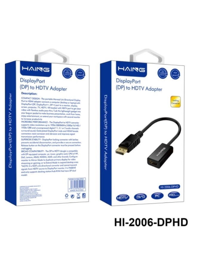 HAING DisplayPort to HDMI Adapter - Image 2