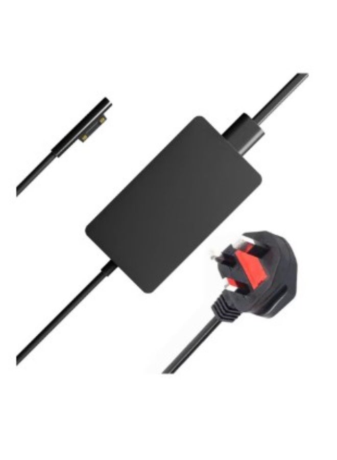 Terabyte 44W Charger For Microsoft 15V 2.58A Laptop Adapter Microsoft Surface Pro 6 Pro 7 Pro 4 Pro 3 Pro X Model 1800 1625 with UK Plug Cable - Image 3