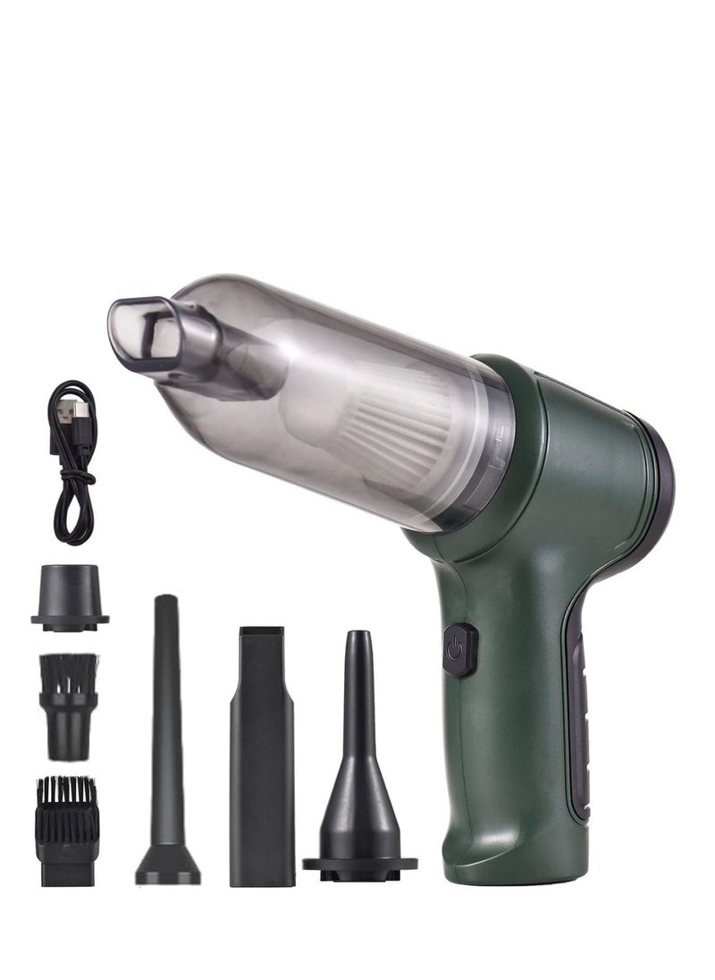 Wtrtr - Handheld Car Vacuum Handheld Cordless Cleaner Portable Mini Air Duster & Hand Pump With 9000Pa Strong Suction USB Charge for Pet Hair Dust Gravel Cleaning Home Office - Image 1