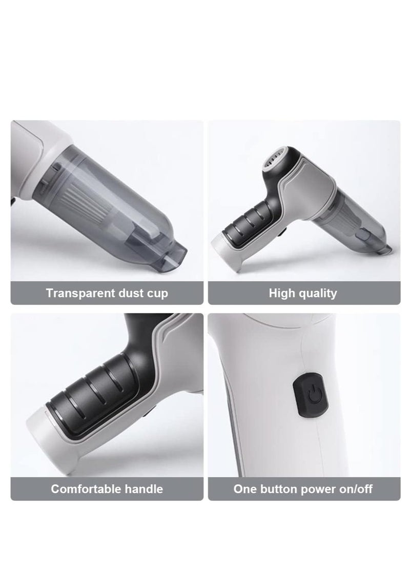 Wtrtr - Handheld Car Vacuum Handheld Cordless Cleaner Portable Mini Air Duster & Hand Pump With 9000Pa Strong Suction USB Charge for Pet Hair Dust Gravel Cleaning Home Office - Image 1