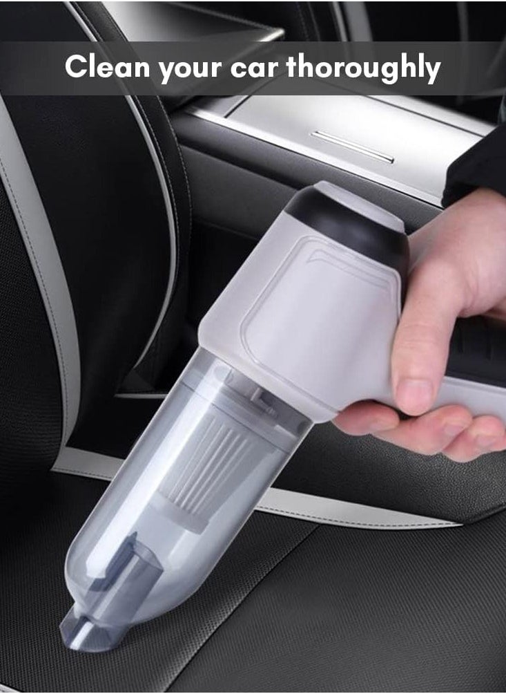 Wtrtr - Handheld Car Vacuum Handheld Cordless Cleaner Portable Mini Air Duster & Hand Pump With 9000Pa Strong Suction USB Charge for Pet Hair Dust Gravel Cleaning Home Office - Image 1
