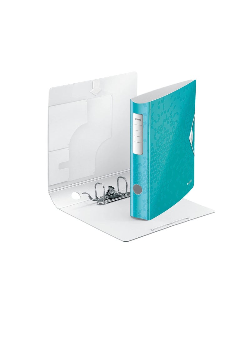 LEITZ WOW PP 180° ACTIVE LEVER ARCH FILE 65MM TURQUOISE - Image 2