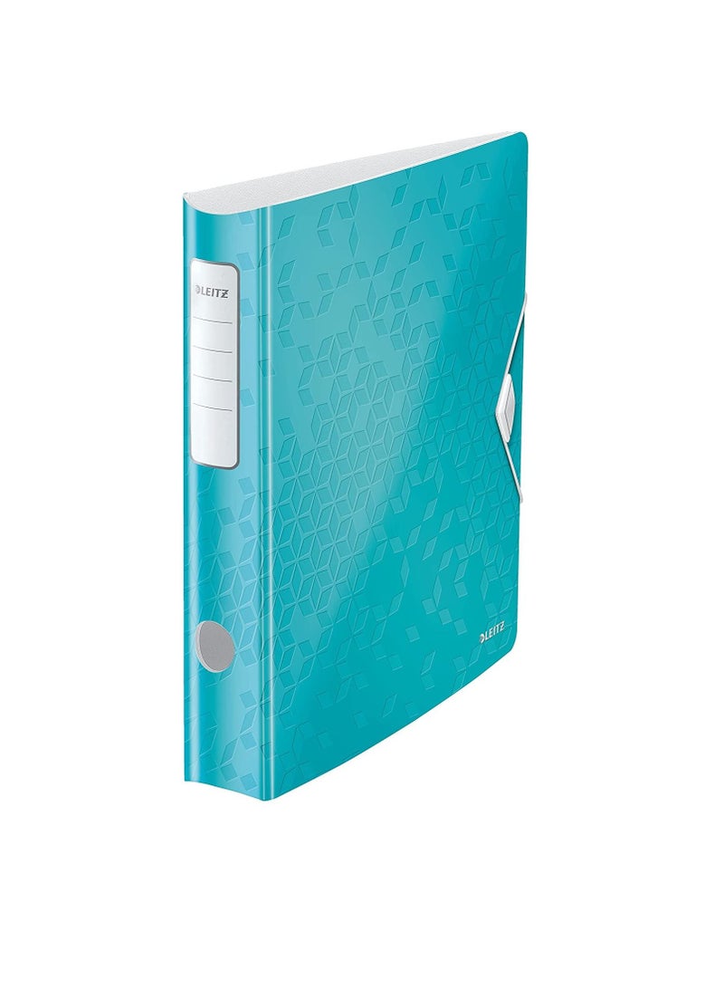 LEITZ WOW PP 180° ACTIVE LEVER ARCH FILE 65MM TURQUOISE - Image 1