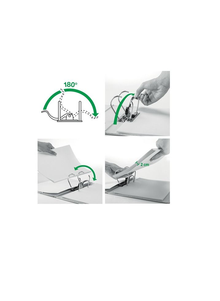 LEITZ WOW PP 180° ACTIVE LEVER ARCH FILE 65MM TURQUOISE - Image 3