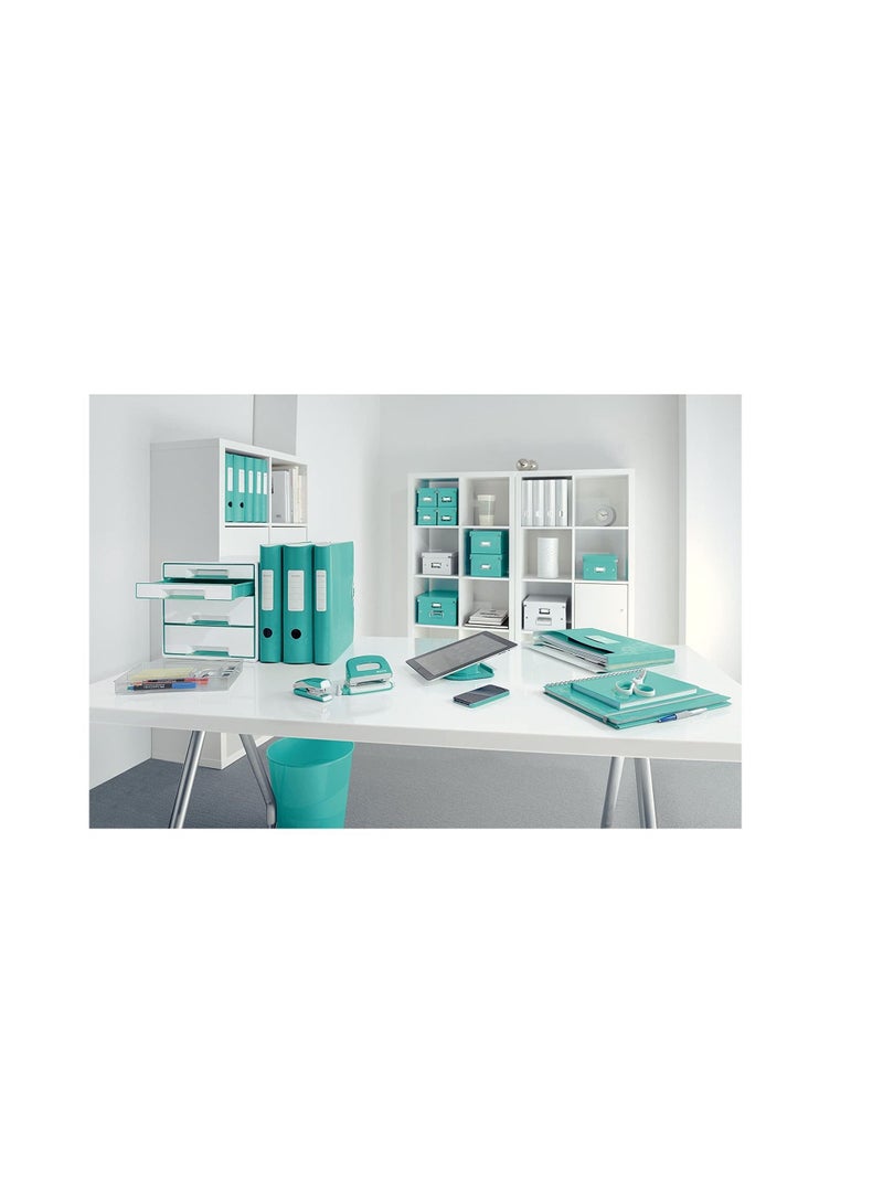 LEITZ WOW PP 180° ACTIVE LEVER ARCH FILE 65MM TURQUOISE - Image 4