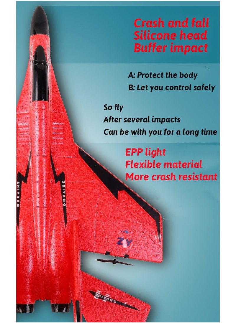AROAQ RC Foam Aircraft Remote Control Airplane Foam Toys for Children ZY530 Red  - Image 3