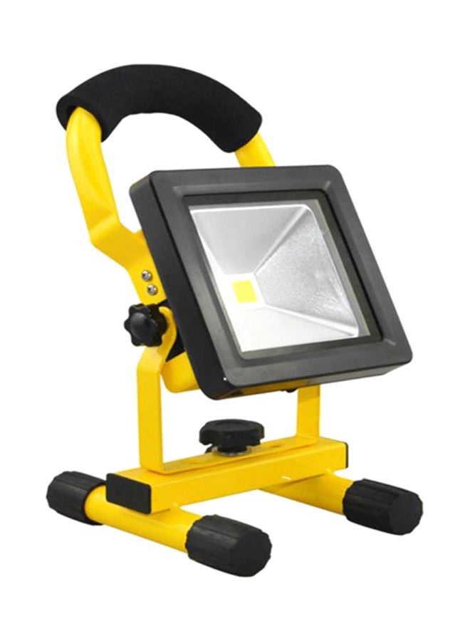 Generic Rechargeable Portable Outdoor Waterproof LED Flood Light Yellow/Black 