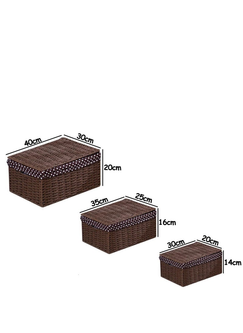 Generic - FFD Handcrafted Elegance Wicker Rattan Storage Solutions for Organized Living - Image 1