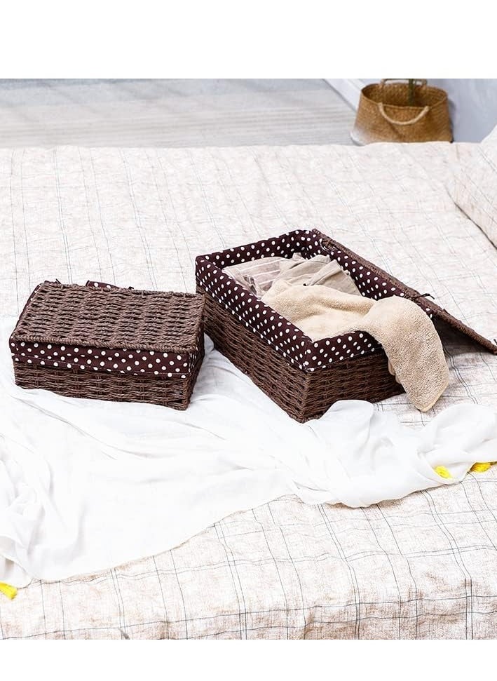 Generic - FFD Handcrafted Elegance Wicker Rattan Storage Solutions for Organized Living - Image 1