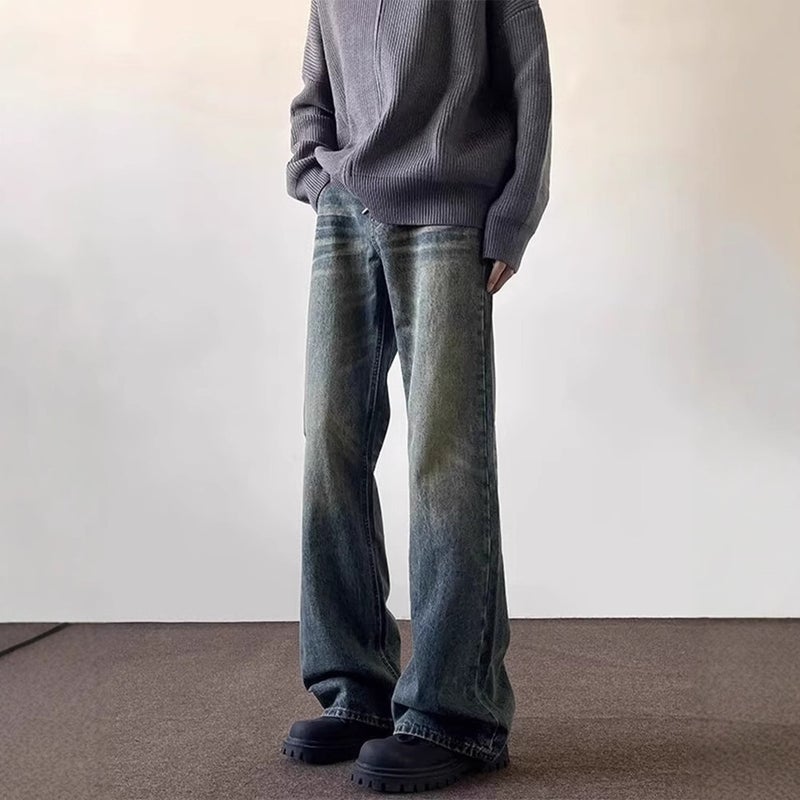 Unisex Classic Denim Jeans Loose Fit Daily Outdoor Wear - Image 3