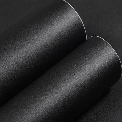 Yancorp Matte Black Contact Paper Peel and Stick Wallpaper Solid Black Self-Adhesive Drawer Stick and Peel Countertop Stickers (16"x78.7", Black)… - Image 2