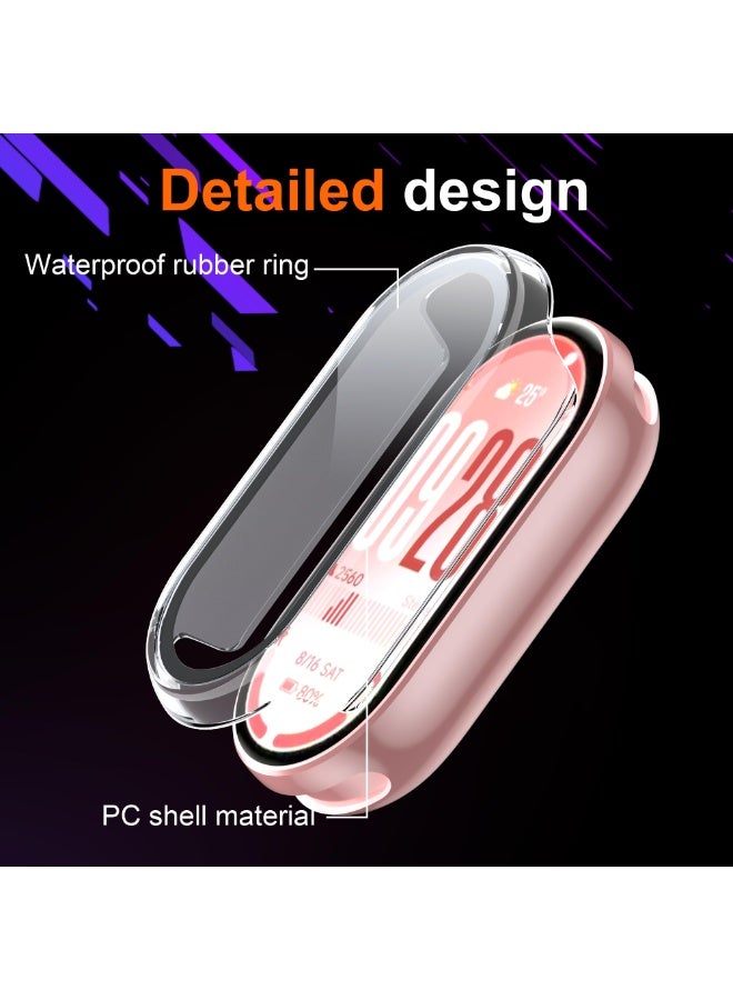 ChicVibe Case for Xiaomi Smart Band 10 Cover, Hard PC Bumper Case for Tempered Glass Screen Protector, 360° All-Round Protection, Protective Cover for Xiaomi Smart Band 10 Clear - Image 5