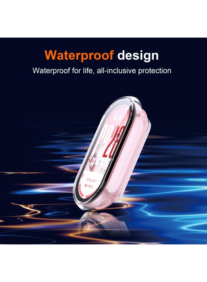 ChicVibe Case for Xiaomi Smart Band 10 Cover, Hard PC Bumper Case for Tempered Glass Screen Protector, 360° All-Round Protection, Protective Cover for Xiaomi Smart Band 10 Clear - Image 4
