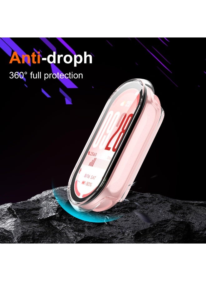 ChicVibe Case for Xiaomi Smart Band 10 Cover, Hard PC Bumper Case for Tempered Glass Screen Protector, 360° All-Round Protection, Protective Cover for Xiaomi Smart Band 10 Clear - Image 3