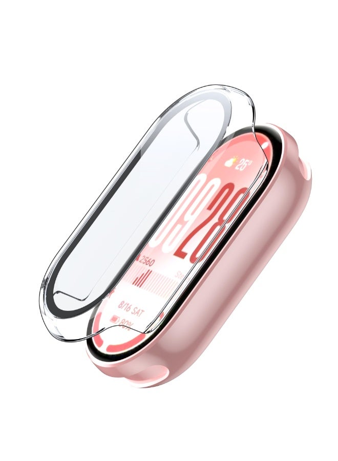 ChicVibe Case for Xiaomi Smart Band 10 Cover, Hard PC Bumper Case for Tempered Glass Screen Protector, 360° All-Round Protection, Protective Cover for Xiaomi Smart Band 10 Clear - Image 1