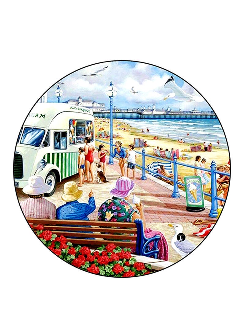 RKN Vintage Art Printed Mouse Pad Multicolour