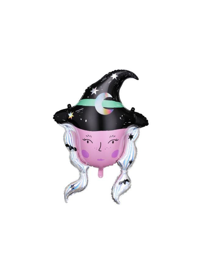 PartyDeco Foil balloon Witch, 73,5x101 cm, mix - Image 1