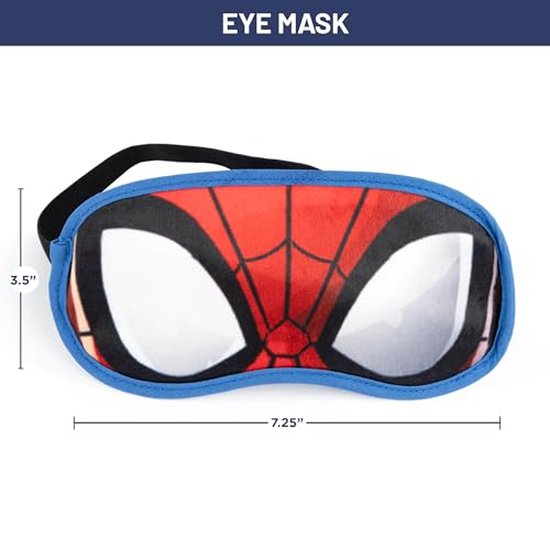 Jay Franco Marvel Spiderman 3 Piece Sleepover Set - Cozy & Warm Kids Slumber Bag with Pillow & Eye Mask (Official Marvel Product) - Image 4