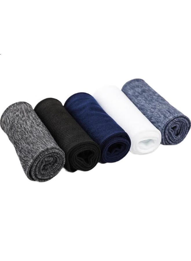 Cotton Thirteen Men'S Nylon Stockings Summer Thin Breathable Mid-Tube Ice Silk Socks Men'S Silk Stockings Absorbent Business 15 Pairs - Image 1