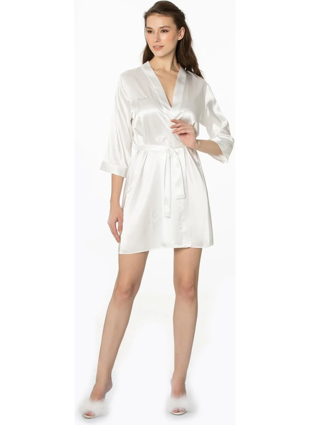 بيير كاردان Satin Dressing Gown - 1010