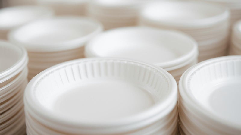 ڤسيل24 عبوة من 50 طبقًا رغويًا للاستخدام مرة واحدة - خفيف الوزن ومتين للاستخدام اليومي - 10 بوصات - Image 2