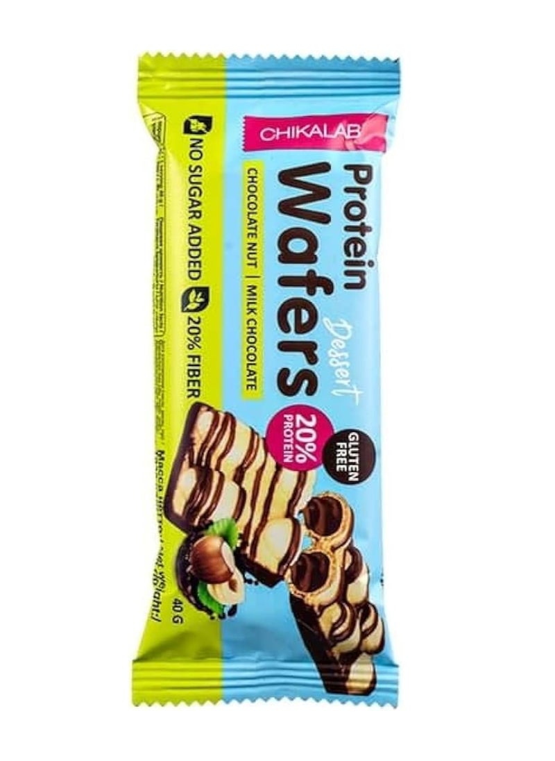 Chikalab Protein Wafers Dessert - Chocolate Nut - (12 Bar)  - Image 2